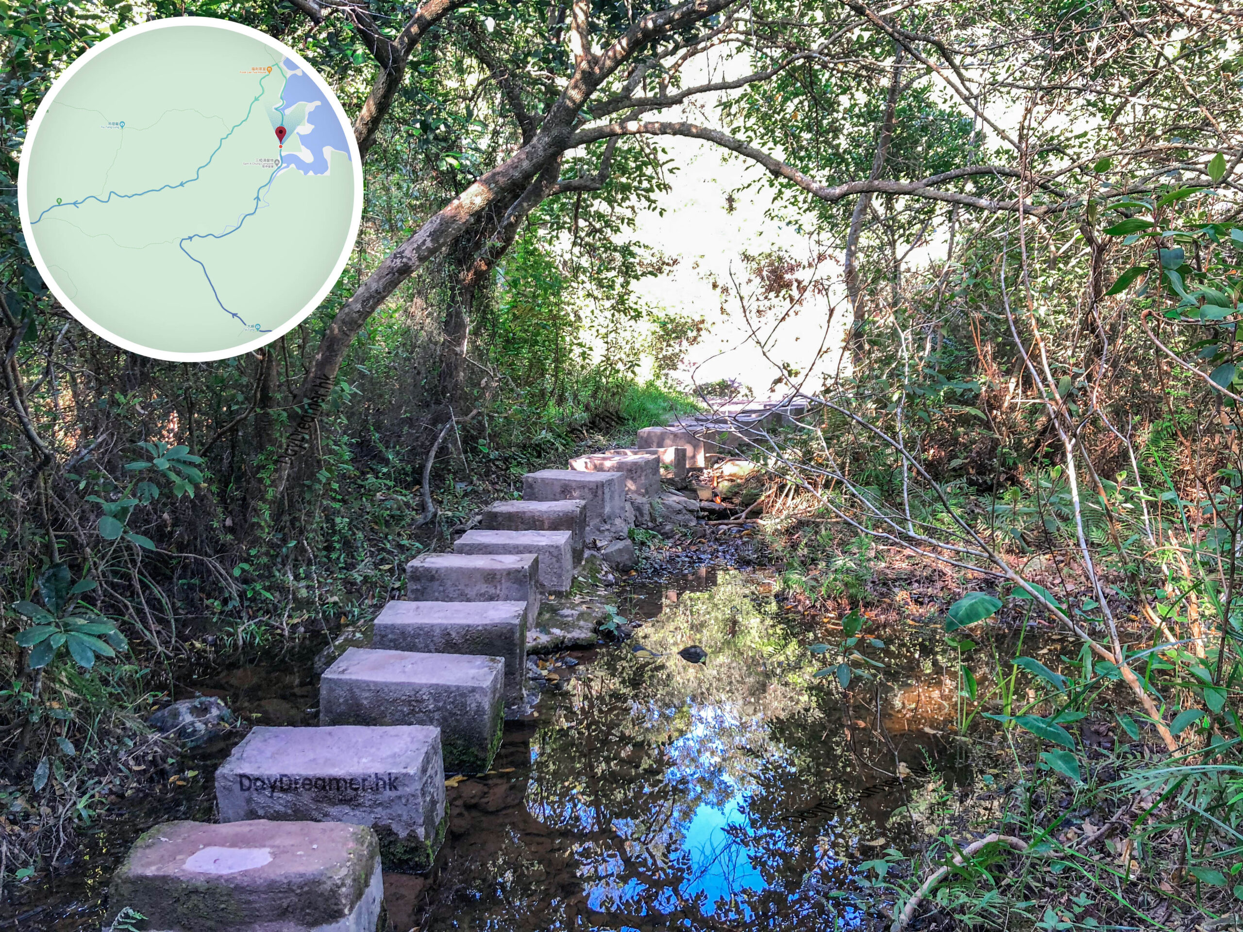 三椏涌 • 石壆路