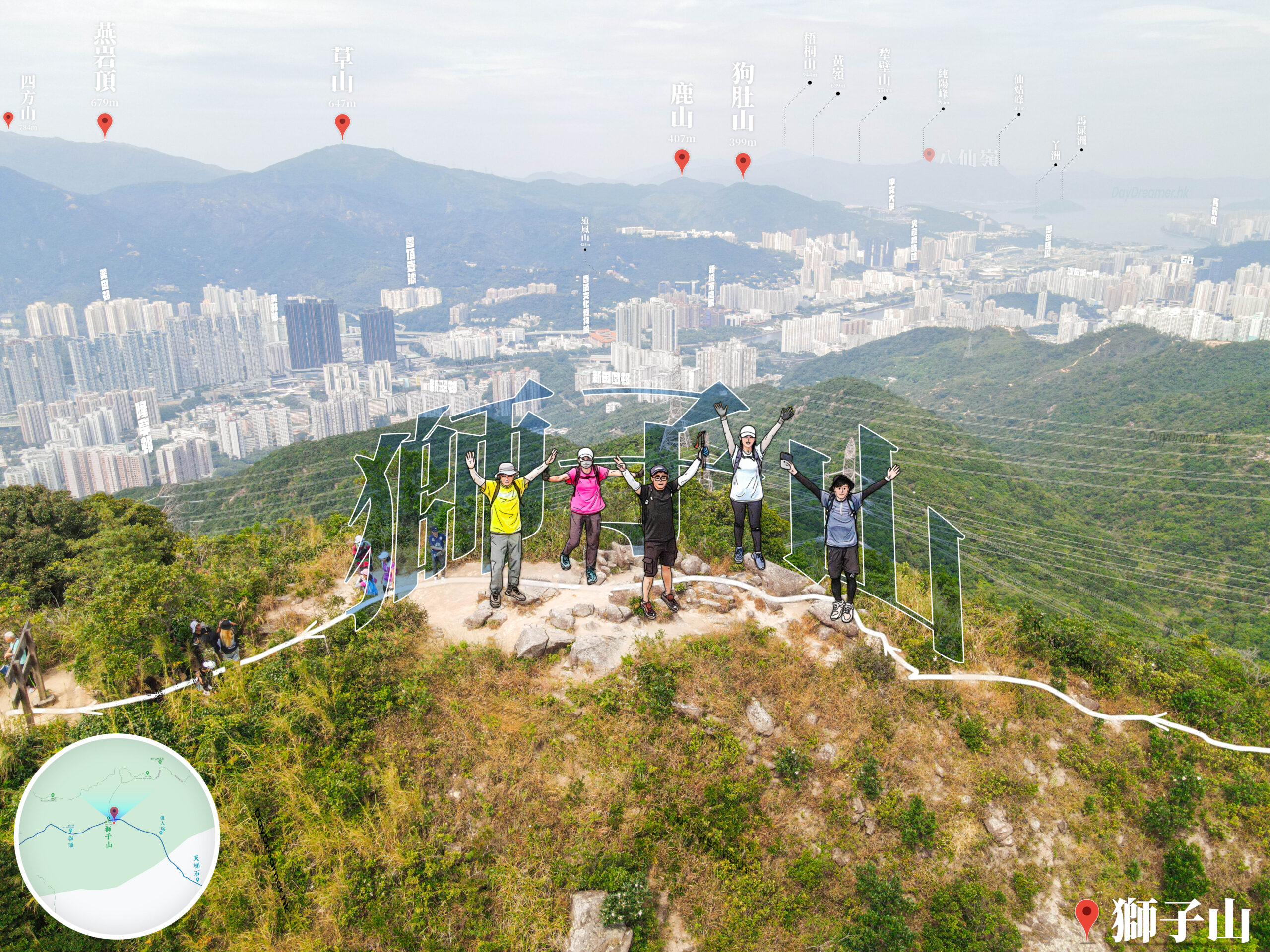 獅子🦁️尾《飽覽沙田、八仙嶺》美景