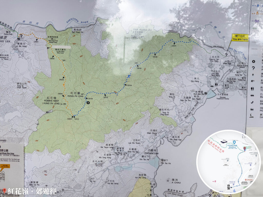 紅花嶺郊野公園 • 地圖資訊板《肆》