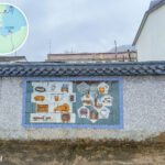 荔枝窩村 • 東門《牆面壁畫》｜白色灰漿牆面